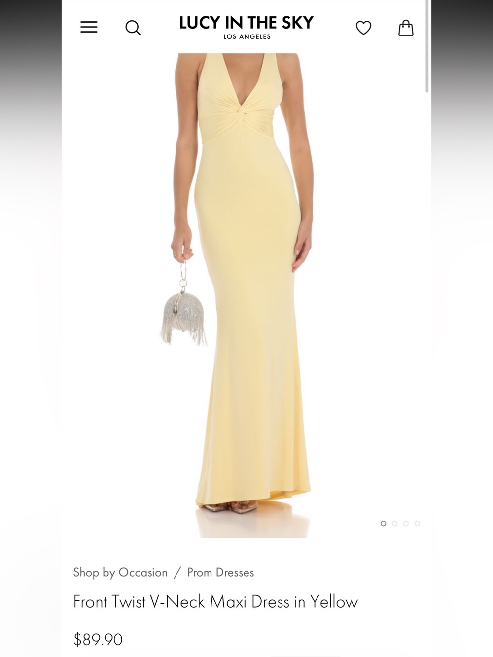 Lucy In The Sky -Butter Yellow Halter Maxi Dress